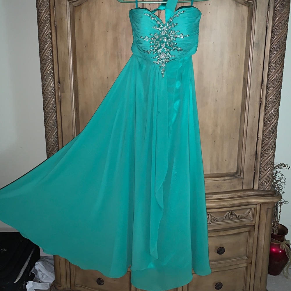 Prom Dress- Seagreen